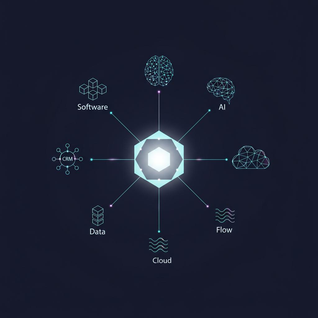 Diagrama de arquitetura de sistemas integrados